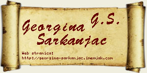 Georgina Sarkanjac vizit kartica